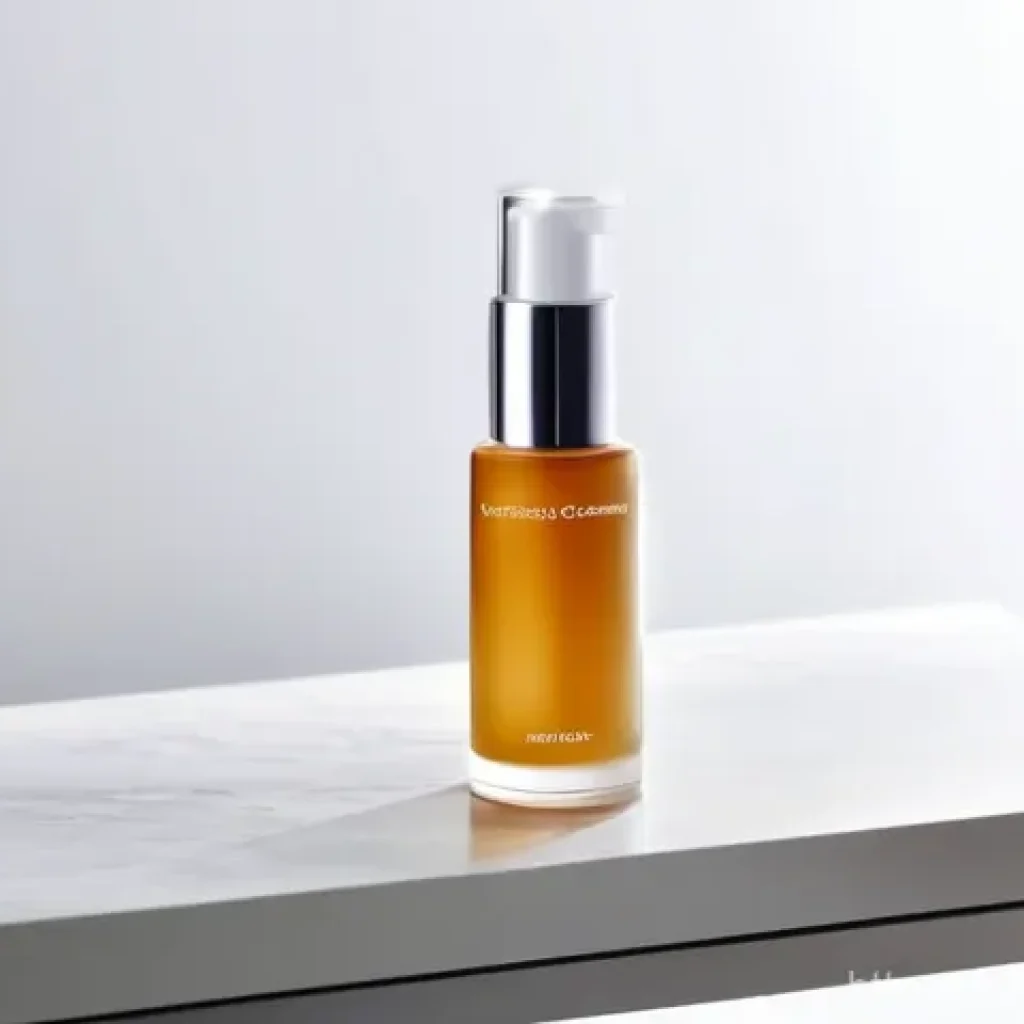 뷰티 박람회에서의 메이크업 시연 - **Prompt:** A young woman, 20s-30s, with a radiant, flawless complexion achieved through expert make...