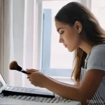 뷰티 기업 채용 정보와 메이크업 - **Prompt 1: The Aspiring Beauty Enthusiast's First Steps**
    "A young Russian woman, around 18-22 ...