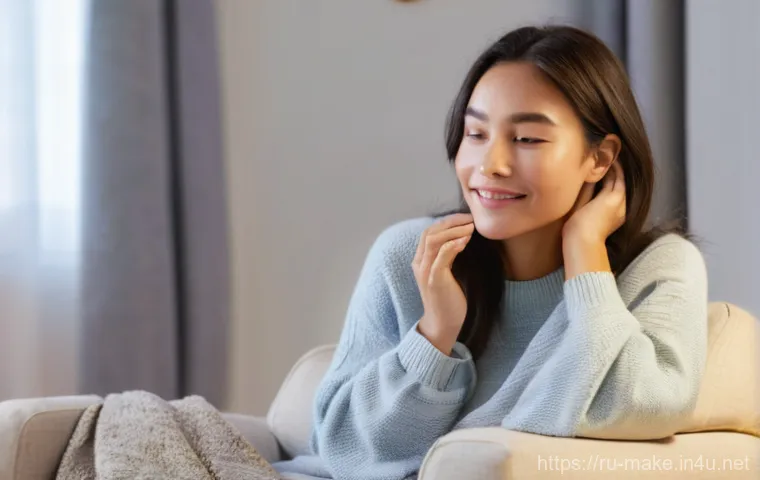 메이크업과 피부관리 병행 사례 - **Prompt: Evening Double Cleansing Ceremony**
    A cinematic, warm-toned photo capturing a woman (m...