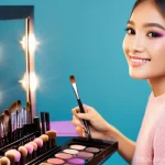 메이크업 전문가의 성장 스토리 - **Prompt 1: The Spark of Passion**
    "A young, enthusiastic woman in her early twenties, with a ra...